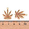 Brass Micro Pave Cubic Zirconia Pendants KK-N262-109B-G-3