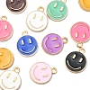 18Pcs 9 Colors Alloy Enamel Charms ENAM-YW0001-97-4