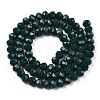 Opaque Solid Color Glass Beads Strands EGLA-A034-P6mm-D12-2