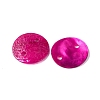 Spray Painted Natural Akoya Shell Connector Charms LS-BSHE-S304-17B-2