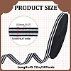 Polyester Stripe Ribbons SRIB-WH0011-326B-2