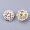 ABS Plastic Imitation Pearl Cabochons X-FIND-S319-25A-2