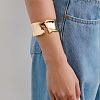 Exaggerated 304 Stainless Steel Open Cuff Bangles JN8836-1