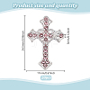 20Pcs Cross Silver Plated Zinc Alloy Cabochons MRMJ-HY0001-31-2