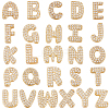 26Pcs 26 Styles Brass Micro Pave Clear Cubic Zirconia Charms KK-BBC0018-98-1