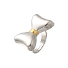 Bowknot 304 Stainless Steel Finger Rings for Women RJEW-G339-05GP-01-2