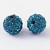 Polymer Clay Rhinestone Beads RB-C1438-10mm-A06-2