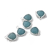 Natural Flower Amazonite Faceted Pendants PW-WG413D9-16-1