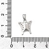 Brass Micro Pave Cubic Zirconia Charms KK-P336-16A-P-3