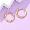 Ion Plating(IP) 304 Stainless Steel Huggie Hoop Earrings EJEW-F111B-17mm-G-5