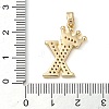 Rack Plating Brass Micro Pave Cubic Zirconia Pendants KK-D535-01X-RS-3