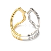 Brass Hollow Open Cuff Rings for Women RJEW-B062-12GP-3