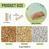 3300Pcs 3 Colors Plated Glass Bugle Beads SEED-TA0001-56-4