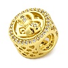 Rack Plating Brass Micro Pave Cubic Zirconia Beads KK-Z081-17-2