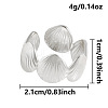 304 Stainless Steel Cuff Open Rings LS-AG3815-1-1