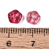 Spray Painted Glass Beads DGLA-R052-002-B06-3