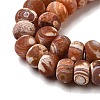 Dyed & Heated Natural Fire Crackle Agate Beads Strands G-D336-01-3