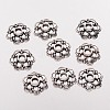 6-Petal Filigree Flower Tibetan Silver Bead Caps X-AA0502-NF-1