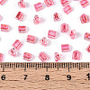 Transparent Inside Colours Glass Seed Beads SEED-T007-13E-4