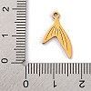 201 Stainless Steel Pendants STAS-U016-08G-01-3