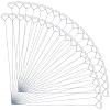 10Pcs Iron Spiral Name Card Holder LS-IFIN-WH20007-03B-1