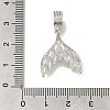 Rack Plating Brass Pave Clear Cubic Zirconia European Dangle Charms KK-H485-30P-3