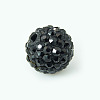 Polymer Clay Rhinestone Beads X-RB-H258-HD8mm-280-1