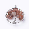 Natural Agate Pendants G-E419-04P-1