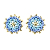 Glass Seed Bead Stud Earrings EJEW-MZ00741-4