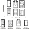 Stainless Steel Cutting Dies Stencils DIY-WH0279-116-2