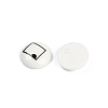 White and Black Flat Round Cartoon Resin Cabochons LS-CRES-Q009-01A-3