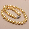 Dyed Shell Pearl Round Beaded Necklaces for Women WG18377-14-1