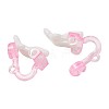 Plastic Clip-on Earring Findings FIND-BT0002-05-4