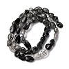 Natural Black Rutilated Quartz Beads Strands G-R445-6x8-18-5