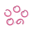 Spray Painted Iron Open Jump Rings IFIN-T017-04C-10-1