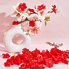 100Pcs Cloth Artificial Flower Head AJEW-GF0013-17A-4