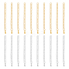 20Pcs 2 Styles 304 Stainless Steel Chain Extender STAS-UN0060-90-1