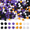 800Pcs 8 Styles Halloween Handmade DIY Doll Craft Pom Pom Yarn Pom Pom Balls FABR-TA0001-02-1