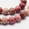 Natural Rhodonite Beads Strands G-J358-03-8mm-3