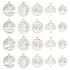 20Pcs 5 Style 304 Stainless Steel Pendants STAS-DC0005-87-1