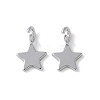 925 Sterling Silver Star Charms STER-M099-04P-1