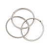 201 Stainless Steel Trinity Interlocking Ring Finger Rings FS-WG6776A-06-2