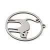 201 Stainless Steel Pendants STAS-G366-02P-08-2