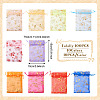 100Pcs 10 Colors Organza Drawstring Jewelry Pouches OP-TA0001-02-3