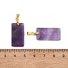 Natural Amethyst Faceted Pendants G-L623-03G-06-3