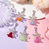 Angel Acrylic Angel Pendant Decorations HJEW-TA00206-2