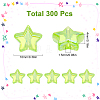 300Pcs Eco-Friendly Transparent Acrylic Beads OACR-SC0001-68B-2