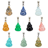   10Pcs 10 Style Gemstone Pendants G-PH0001-37-1