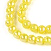 Electroplate Opaque Glass Beads Strands GLAA-T032-P4mm-AB16-3