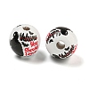 Halloween Series Wood European Beads WOOD-U002-01E-2